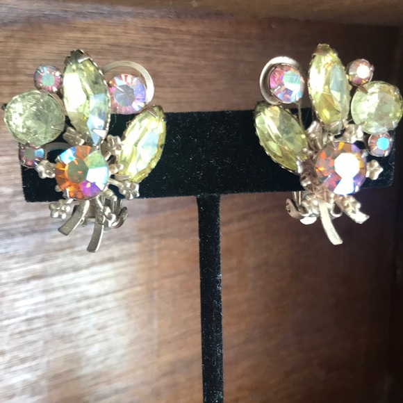 Vintage Jewelry - Vintage stone earrrings